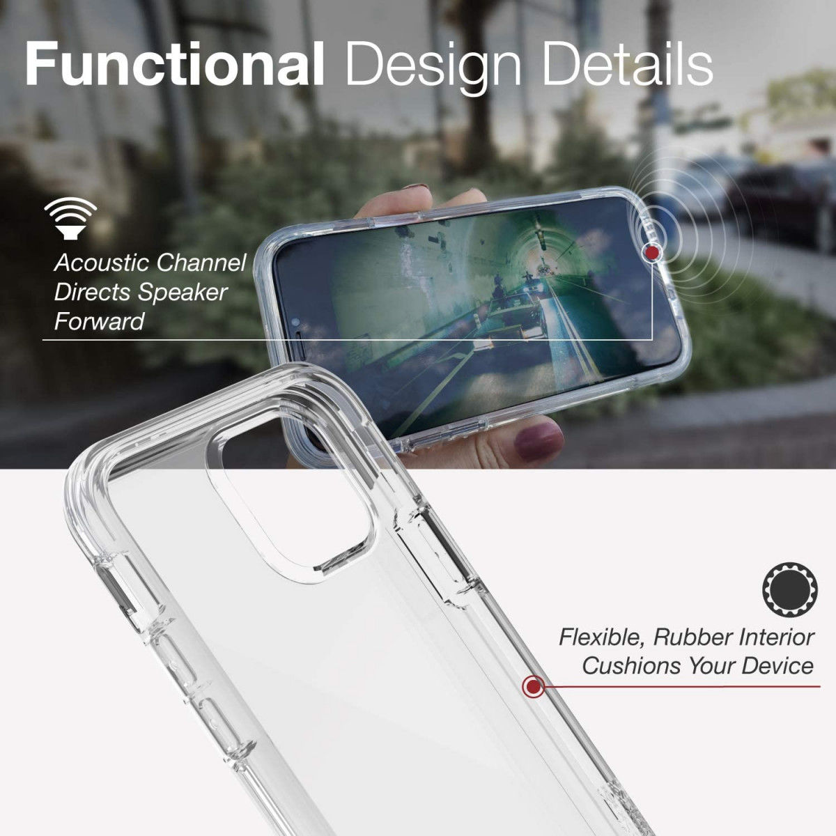 Raptic Air Apple iPhone 11 Pro Hoesje Transparant afbeelding 12