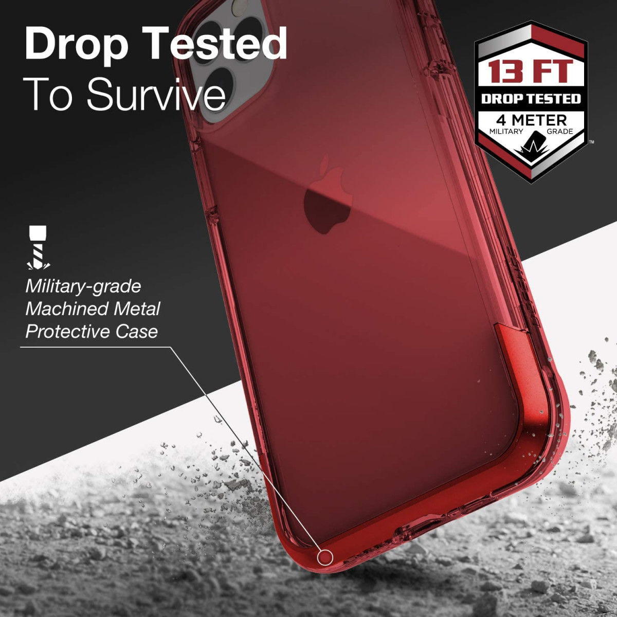 Raptic Air Apple iPhone 11 Pro Hoesje Rood afbeelding 11