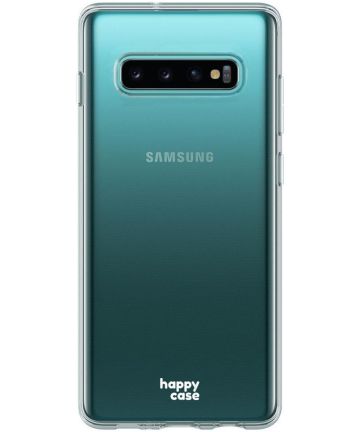HappyCase Galaxy S10 Flexibel TPU Hoesje Clear Print Hoesjes