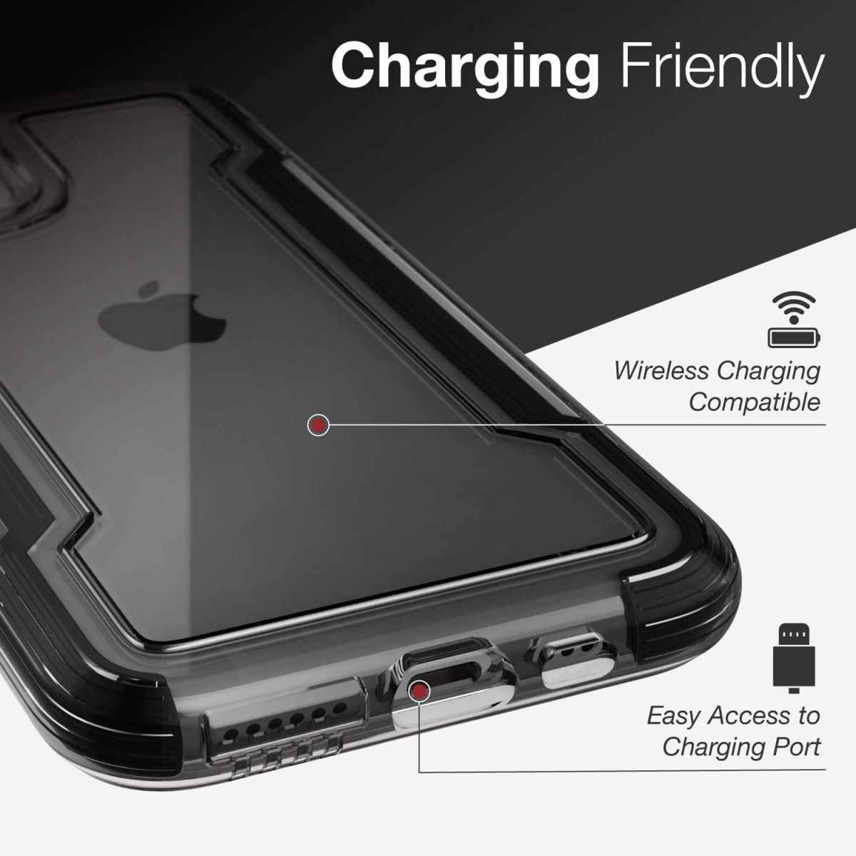 Raptic Clear Apple iPhone 11 Pro Hoesje Transparant/Zwart afbeelding 13