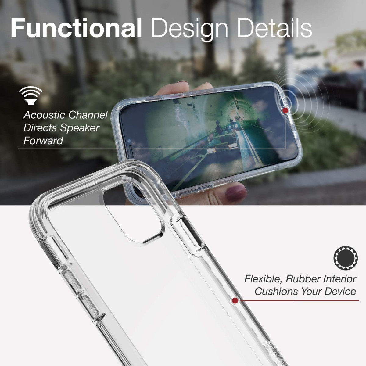 Raptic Air Apple iPhone 11 pro max hoesje transparant shockproof tpu afbeelding 12