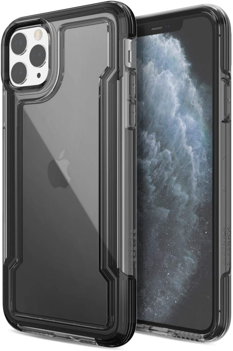 Raptic Clear Apple iPhone 11 Pro Max Hoesje Transparant/Zwart afbeelding 1