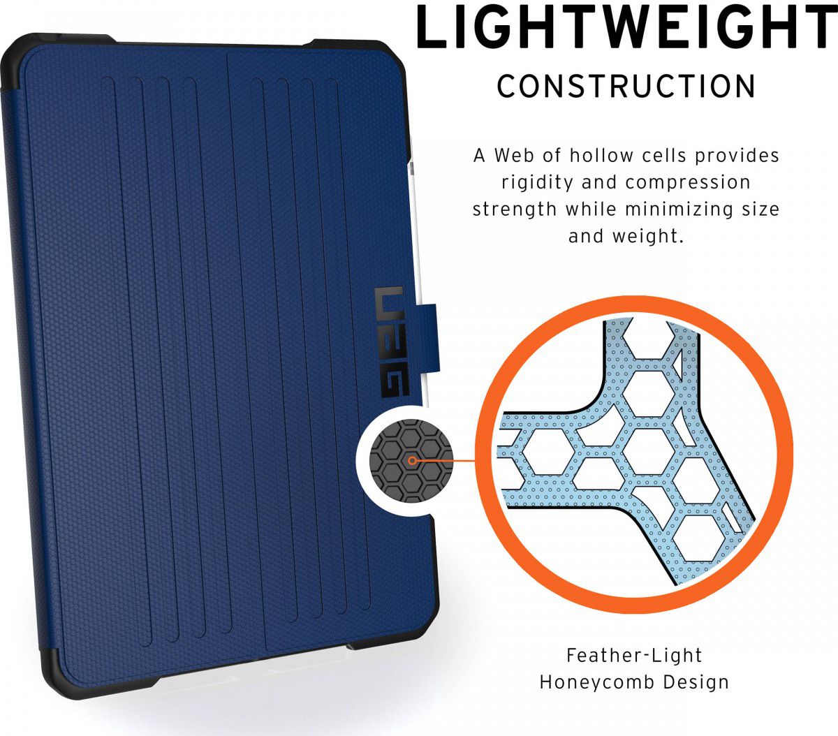 Urban Armor Gear Metropolis Case iPad 10.2 2019 / 2020 / 2021 Cobalt afbeelding 4