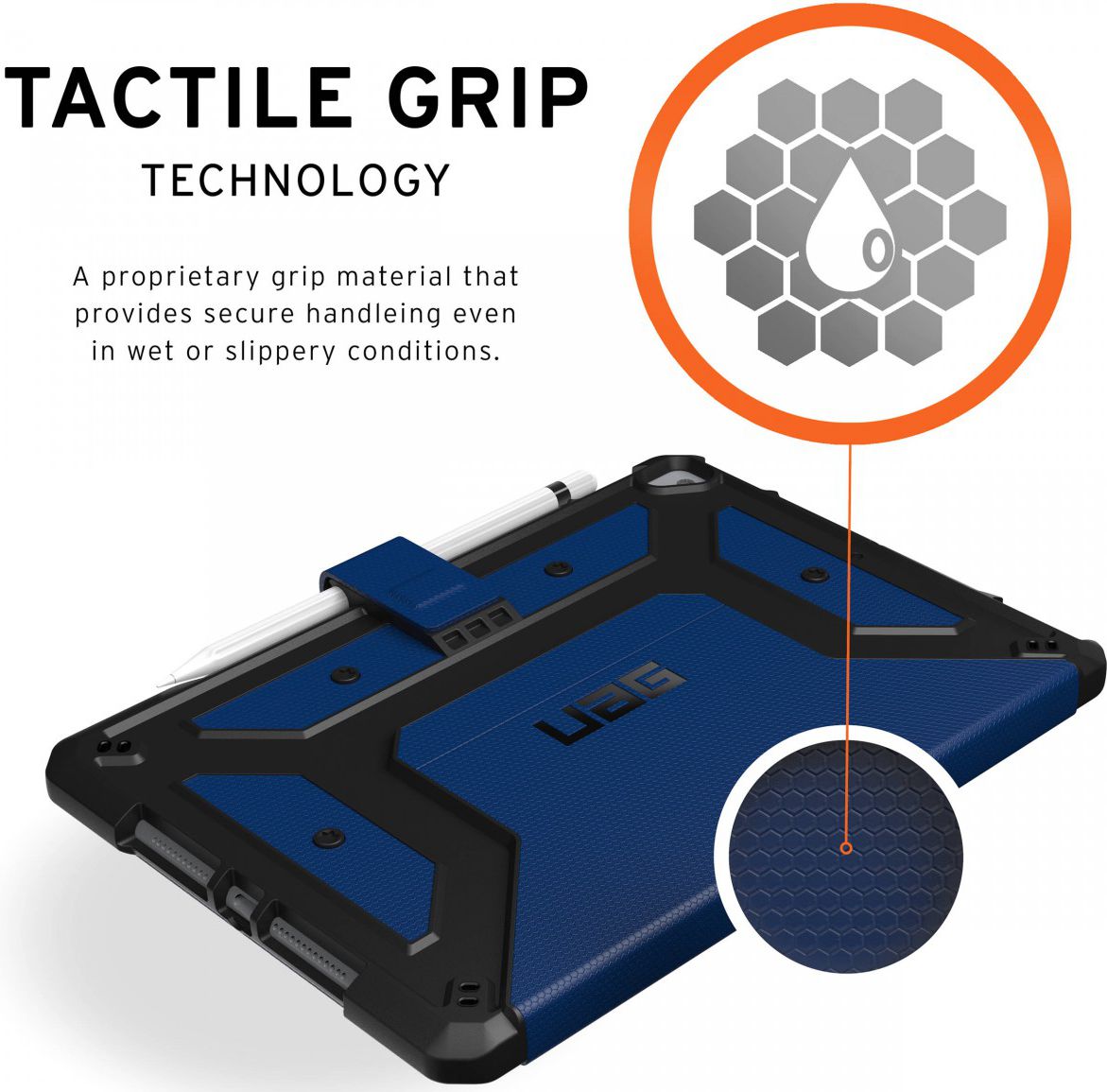 Urban Armor Gear Metropolis Case iPad 10.2 2019 / 2020 / 2021 Cobalt afbeelding 6