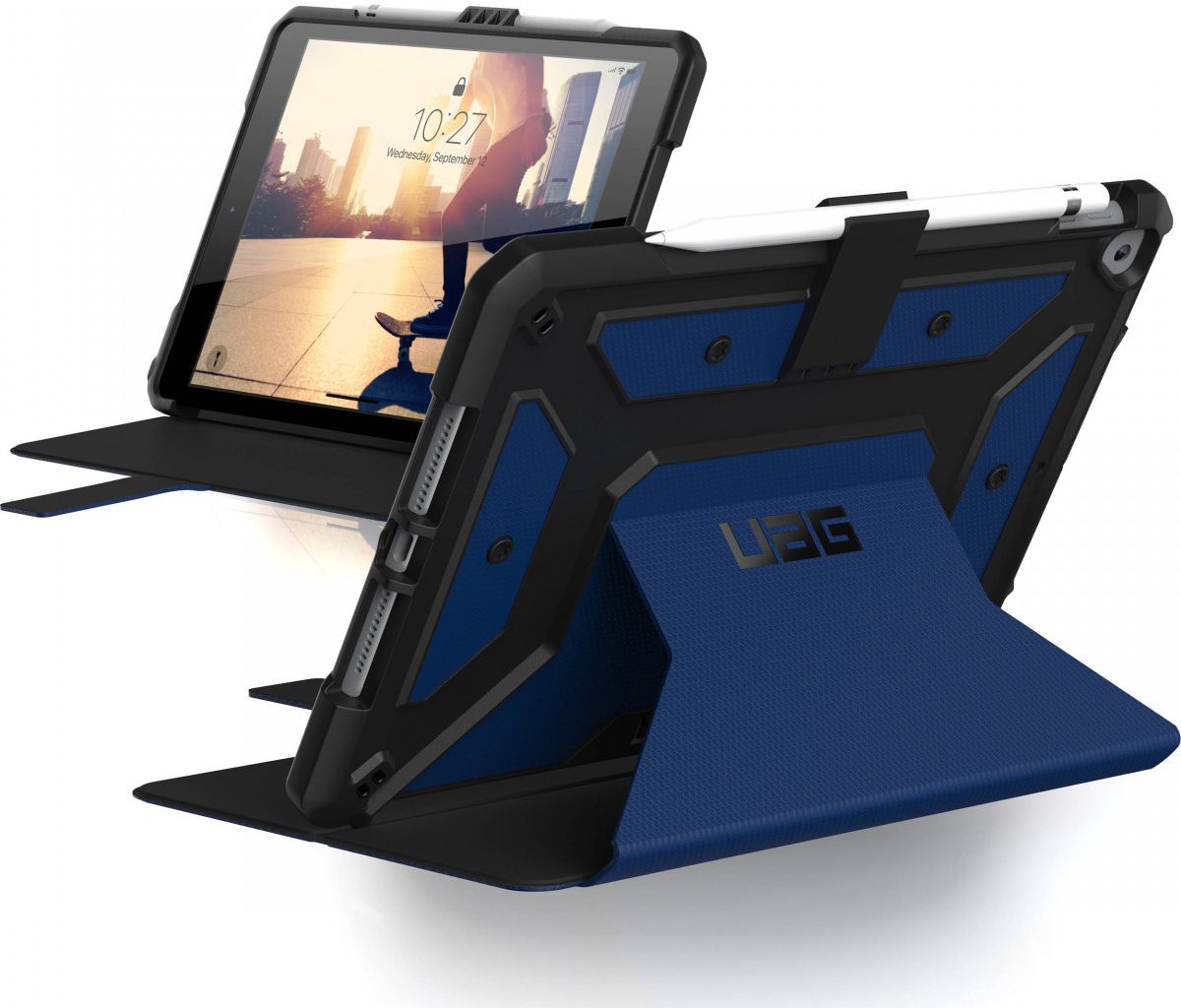 Urban Armor Gear Metropolis Case iPad 10.2 2019 / 2020 / 2021 Cobalt afbeelding 1