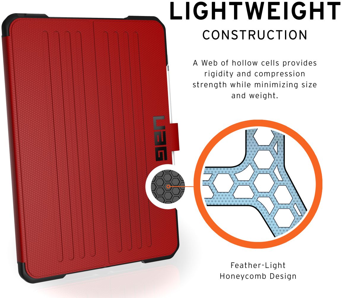 Urban Armor Gear Metropolis Case iPad 10.2 2019 / 2020 / 2021 Magma afbeelding 4