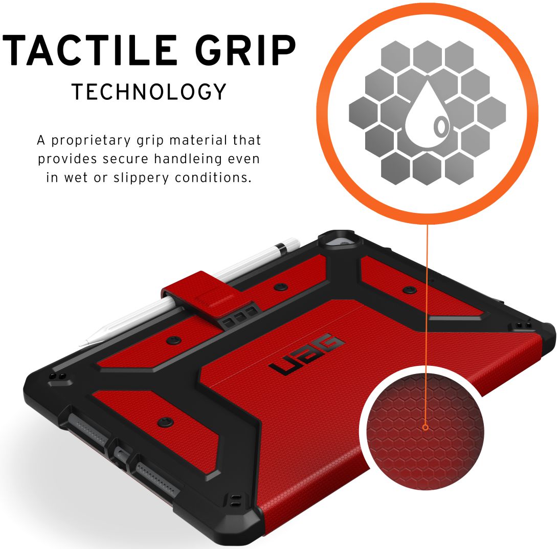 Urban Armor Gear Metropolis Case iPad 10.2 2019 / 2020 / 2021 Magma afbeelding 6