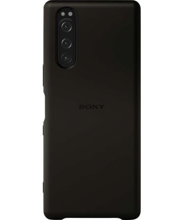 Sony Style Cover Solid Hoesje Xperia 5 Zwart Hoesjes