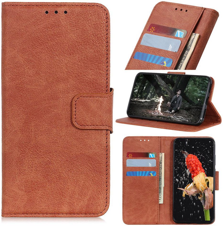 Nokia 6.2 / 7.2 Portemonnee Hoesje Lychee Bruin afbeelding 11