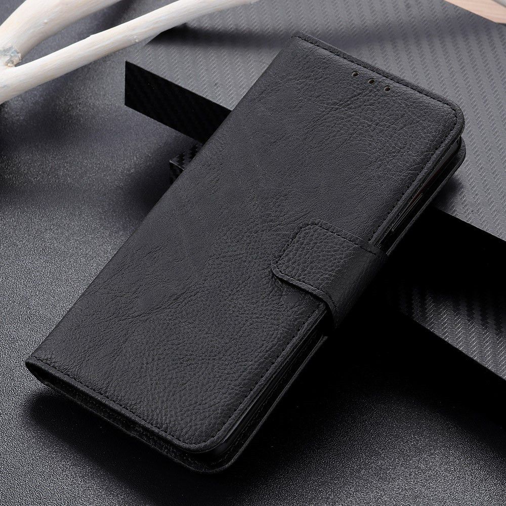 Nokia 6.2 / 7.2 Portemonnee Hoesje Lychee Zwart afbeelding 6