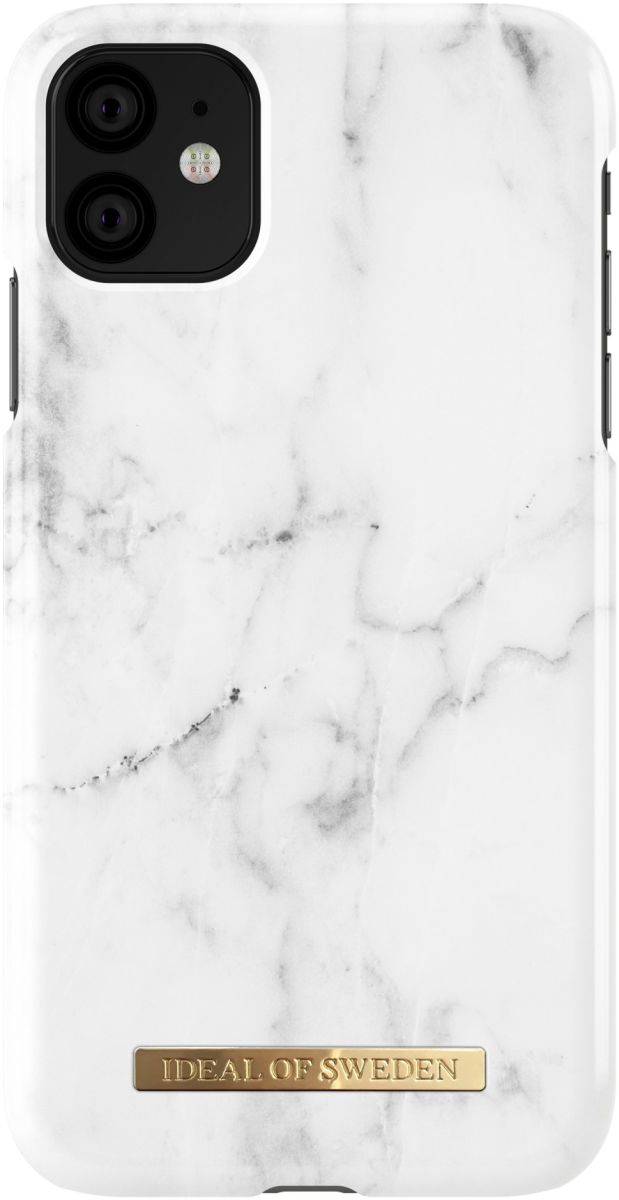 iDeal of Sweden Fashion Apple iPhone 11 Hoesje White Marble afbeelding 1