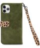 Mobilize Gelly Wallet Zipper Apple iPhone 11 Pro Hoesje Olive Leopard