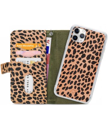 Mobilize Gelly Wallet Zipper iPhone 11 Pro Max Hoesje Olive Leopard Hoesjes