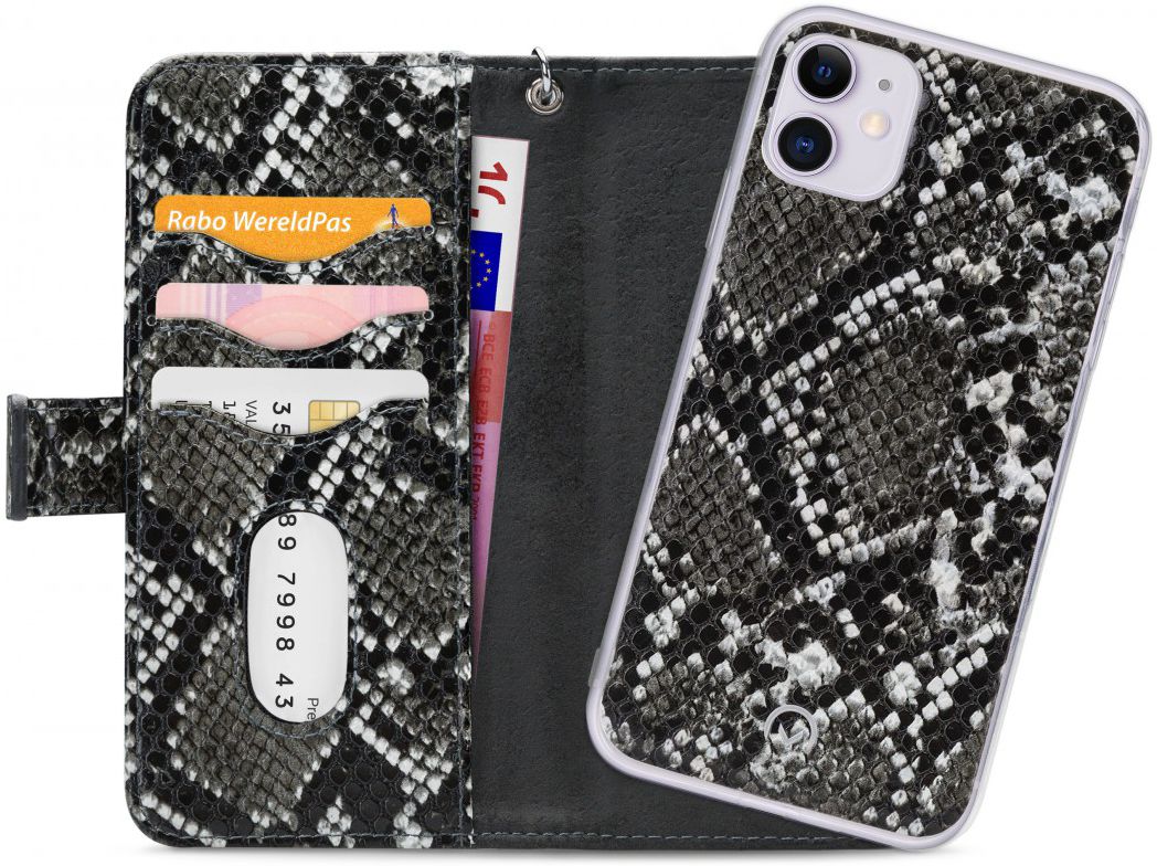 Mobilize Gelly Wallet Zipper Apple iPhone 11 Hoesje Black Snake afbeelding 1