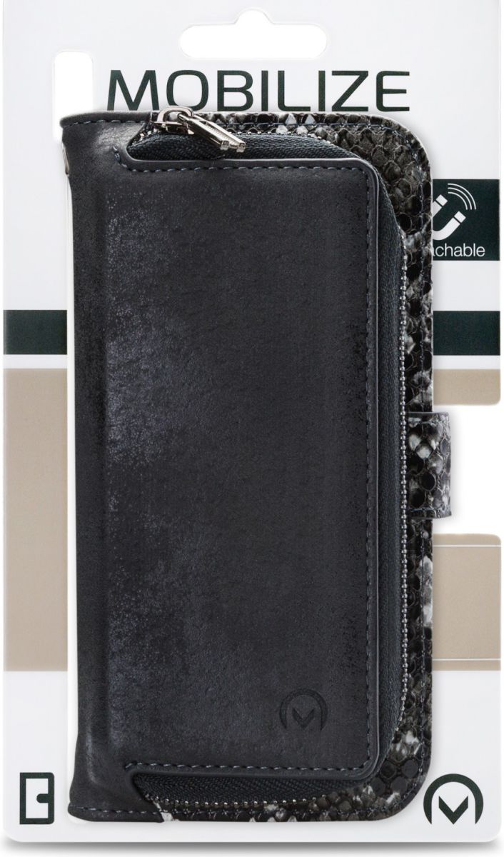 Mobilize Gelly Wallet Zipper Apple iPhone 11 Hoesje Black Snake afbeelding 6