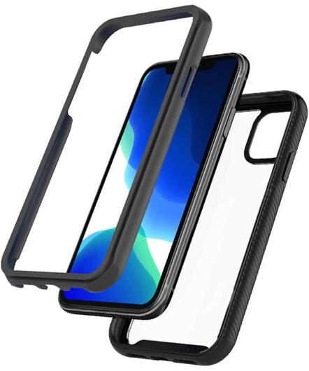 Apple iPhone 11 Hoesje Hybride Full Protect Zwart afbeelding 4