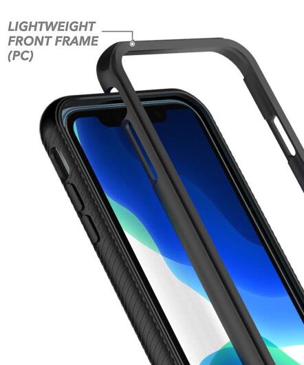 Apple iPhone 11 Hoesje Hybride Full Protect Zwart afbeelding 7