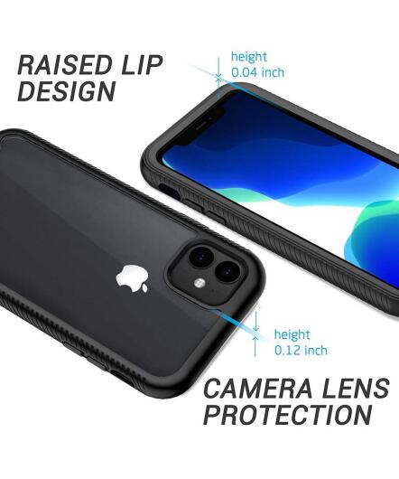 Apple iPhone 11 Hoesje Hybride Full Protect Zwart afbeelding 8