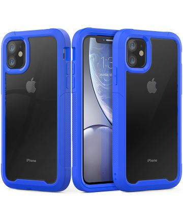 Apple iPhone 11 Hoesje Hybride Full Protect Blauw Hoesjes