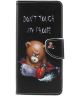 Sony Xperia 1 Portemonnee Hoesje met Don't Touch My Phone Print