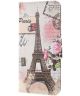 Sony Xperia 1 Portemonnee Hoesje met Eiffel Toren Print