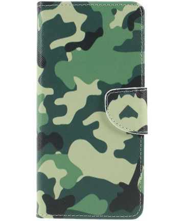 Sony Xperia 1 Portemonnee Hoesje met Camouflage Print Hoesjes