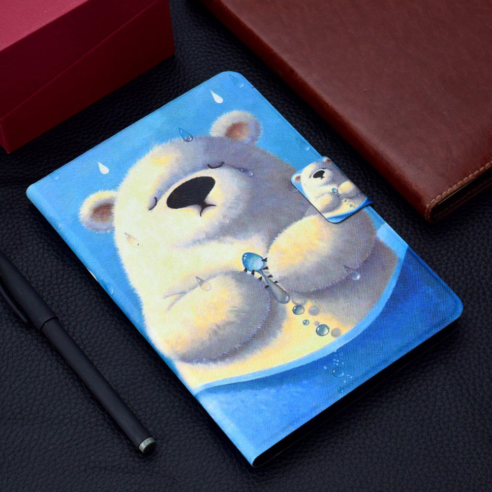 Huawei MediaPad T3 (10) Portemonnee Hoes met Ijsbeer Print afbeelding 8