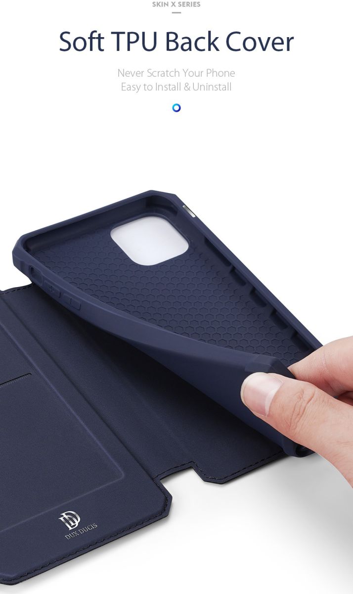 Dux Ducis Skin X Series Apple iPhone 11 Hoesje Blauw afbeelding 4