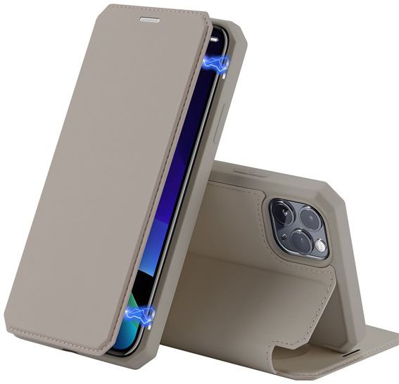 Dux Ducis Skin X Series Apple iPhone 11 Pro Max Flip Hoesje Goud afbeelding 1