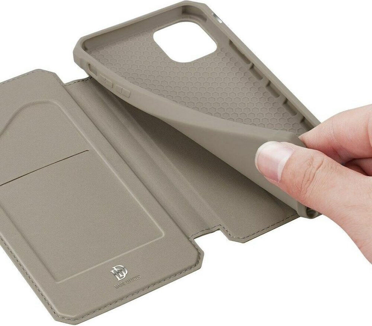 Dux Ducis Skin X Series Apple iPhone 11 Pro Max Flip Hoesje Goud afbeelding 9
