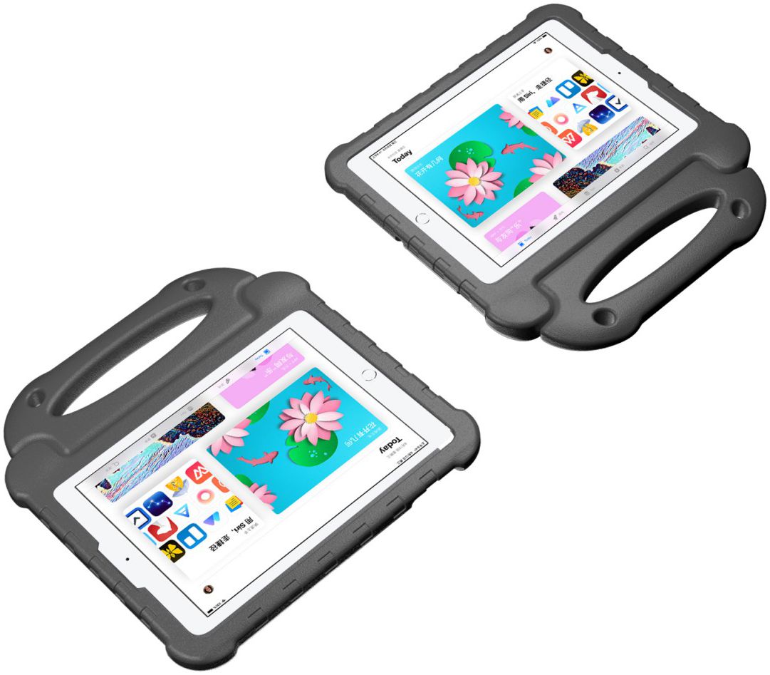 Apple iPad 2017 / 2018 / Air / Air 2 Kindvriendelijk Tablethoes Zwart afbeelding 8