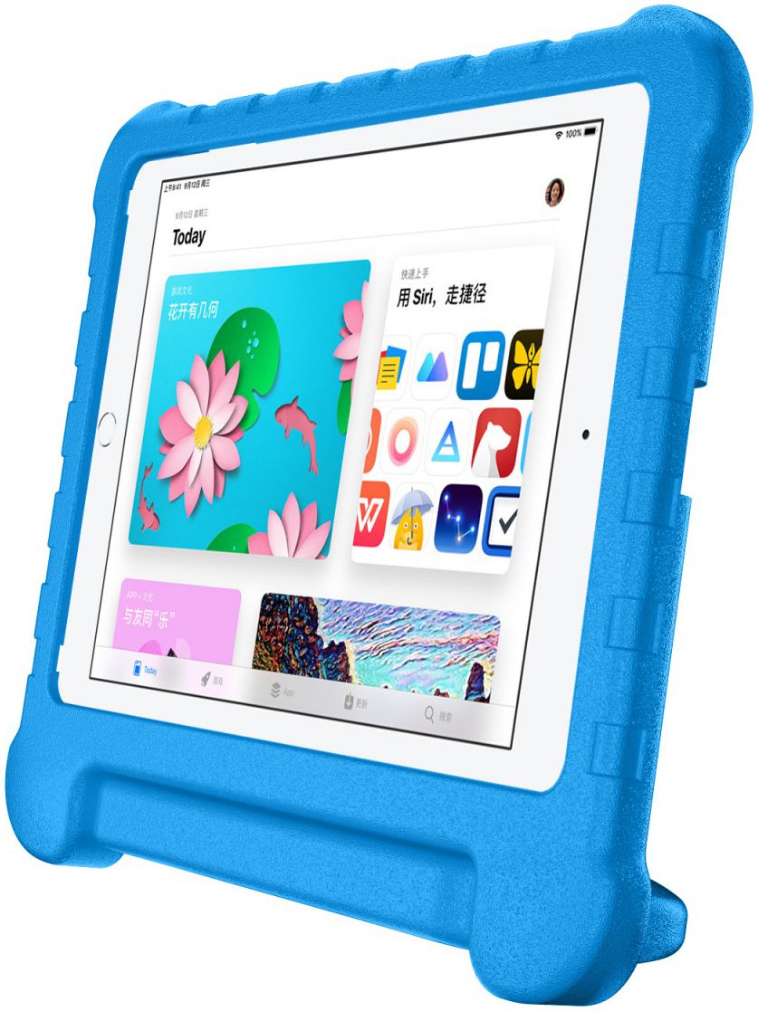 Apple iPad 2017 / 2018 / Air / Air 2 Kindvriendelijke Tablethoes Blauw afbeelding 2