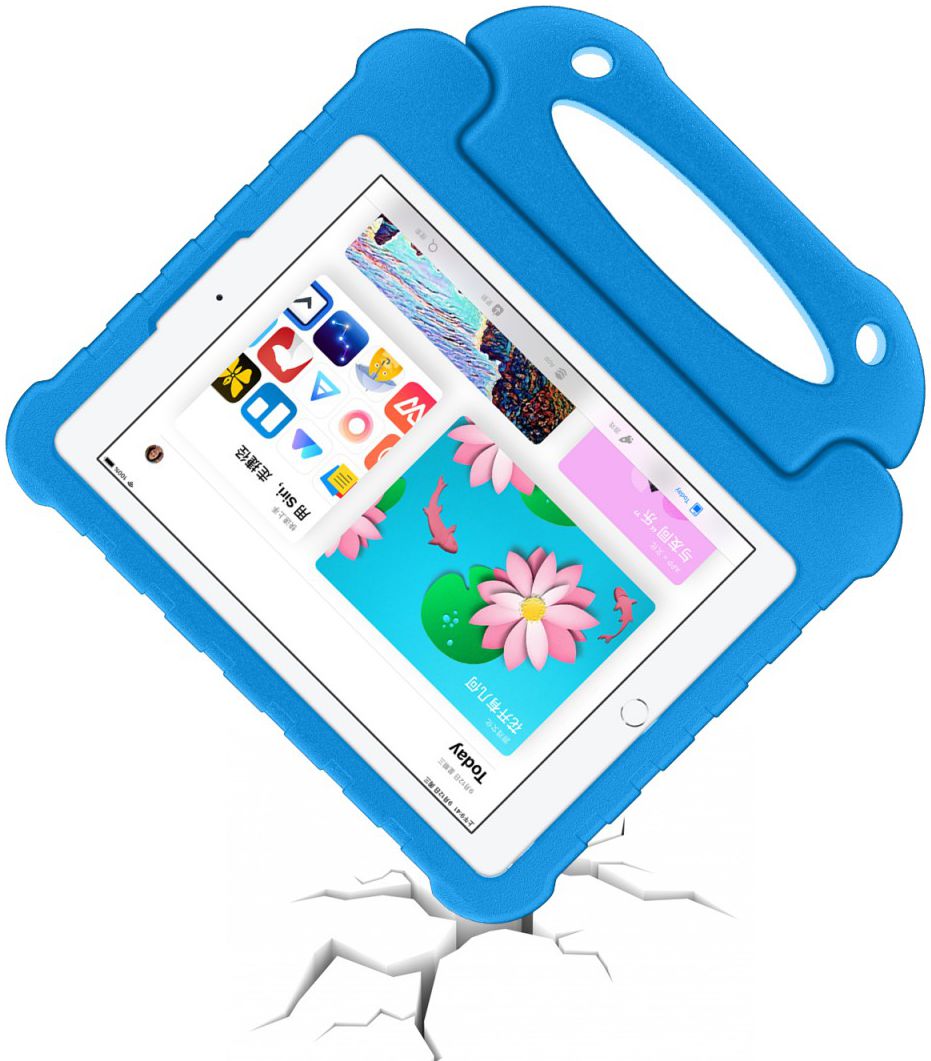 Apple iPad 2017 / 2018 / Air / Air 2 Kindvriendelijke Tablethoes Blauw afbeelding 7