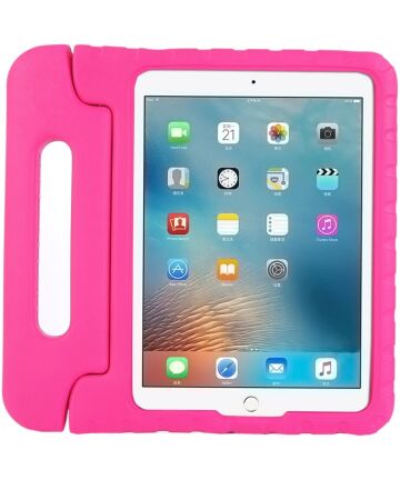 iPad 9.7 2017/2018/Air/Air 2 Kinder Tablethoes met Handvat Roze Hoesjes