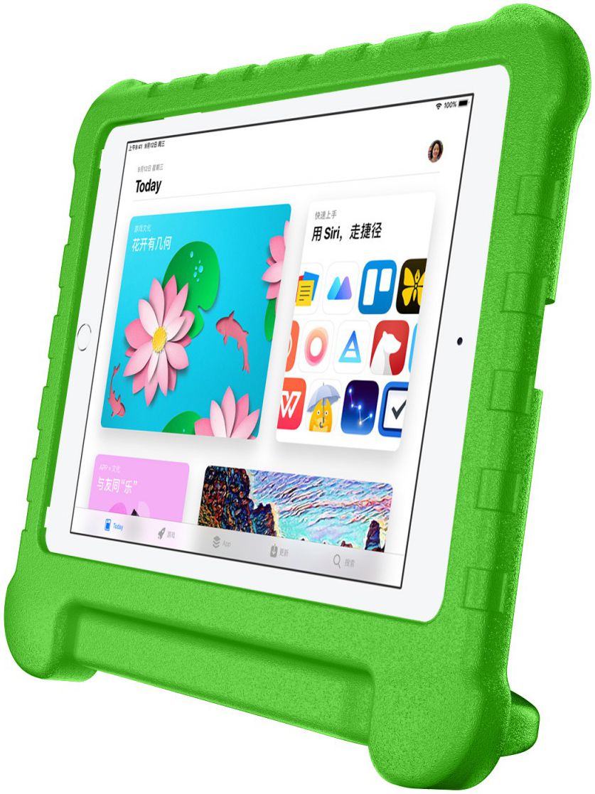 Apple iPad 2017 / 2018 / Air / Air 2 Kindvriendelijk Tablethoes Groen afbeelding 2