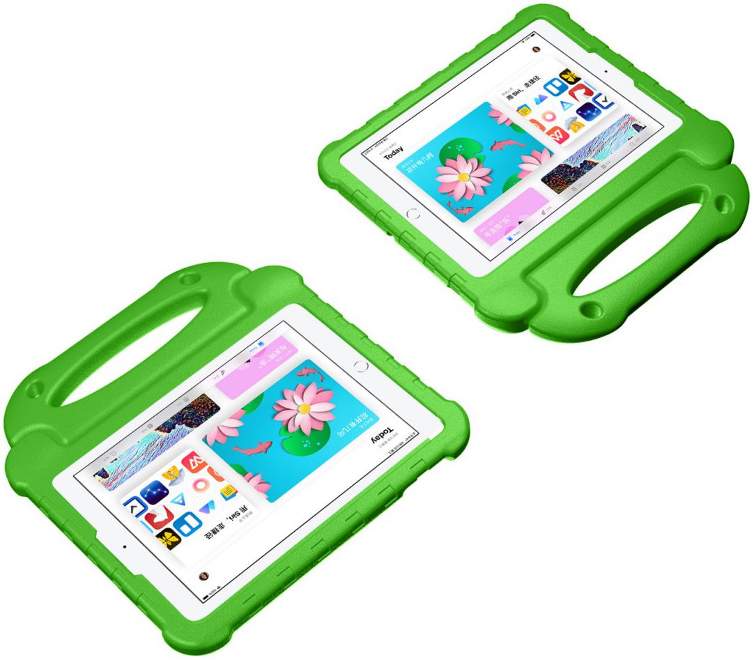 Apple iPad 2017 / 2018 / Air / Air 2 Kindvriendelijk Tablethoes Groen afbeelding 8