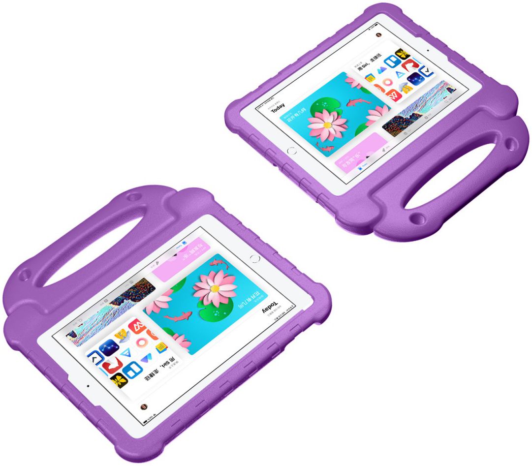 Apple iPad 2017 / 2018 / Air / Air 2 Kindvriendelijk Tablethoes Paars afbeelding 8