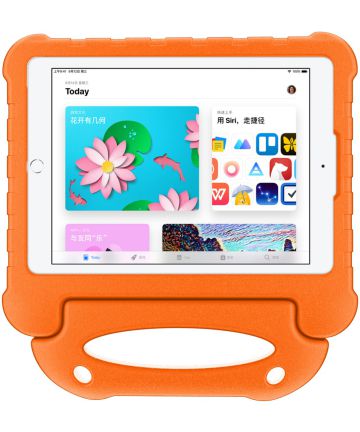 Apple iPad 2017 / 2018 / Air / Air 2 Kindvriendelijk Tablethoes Oranje Hoesjes