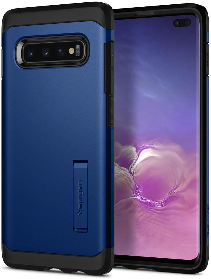 Spigen Tough Armor Samsung Galaxy S10 Plus Hoesje Blauw afbeelding 1