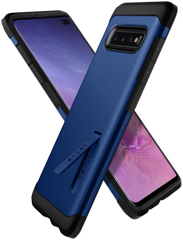 Spigen Tough Armor Samsung Galaxy S10 Plus Hoesje Blauw afbeelding 2