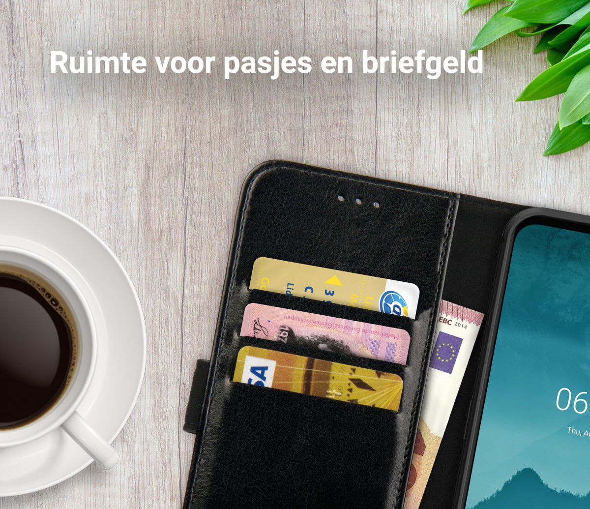 Rosso Element Nokia 6.2/ Nokia 7.2 Hoesje Book Cover Zwart afbeelding 9