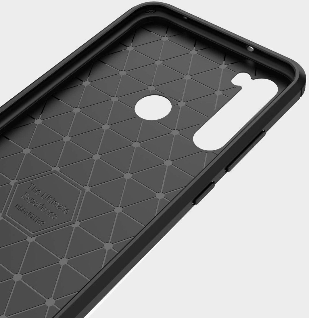Xiaomi Redmi Note 8 Geborsteld TPU Hoesje Zwart afbeelding 8