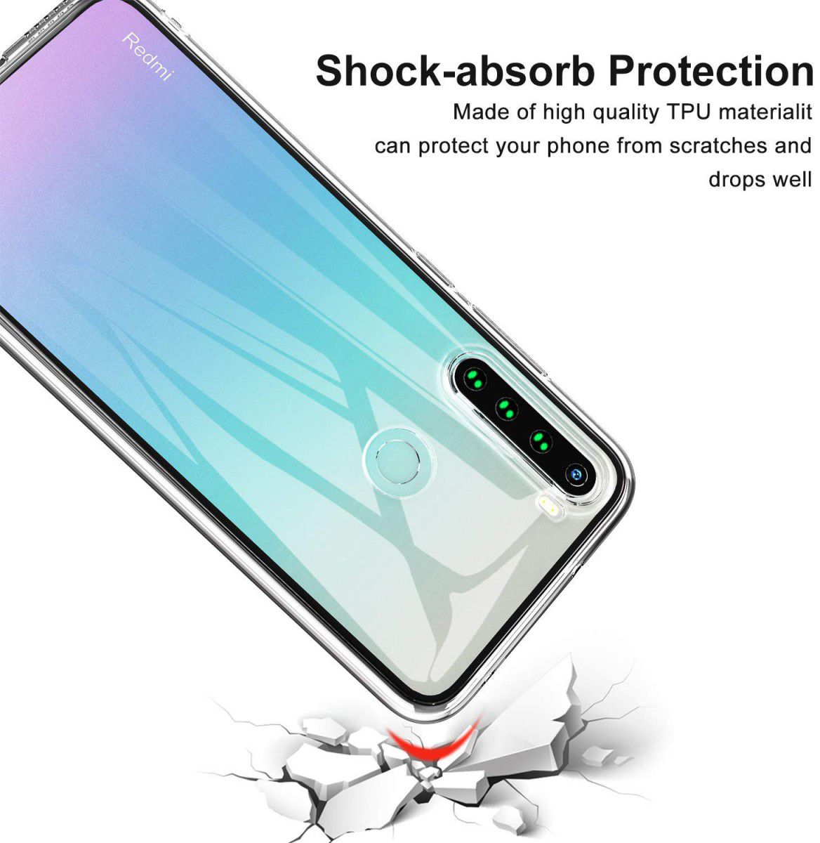 Xiaomi Redmi Note 8 Hoesje Dun TPU Transparant afbeelding 2
