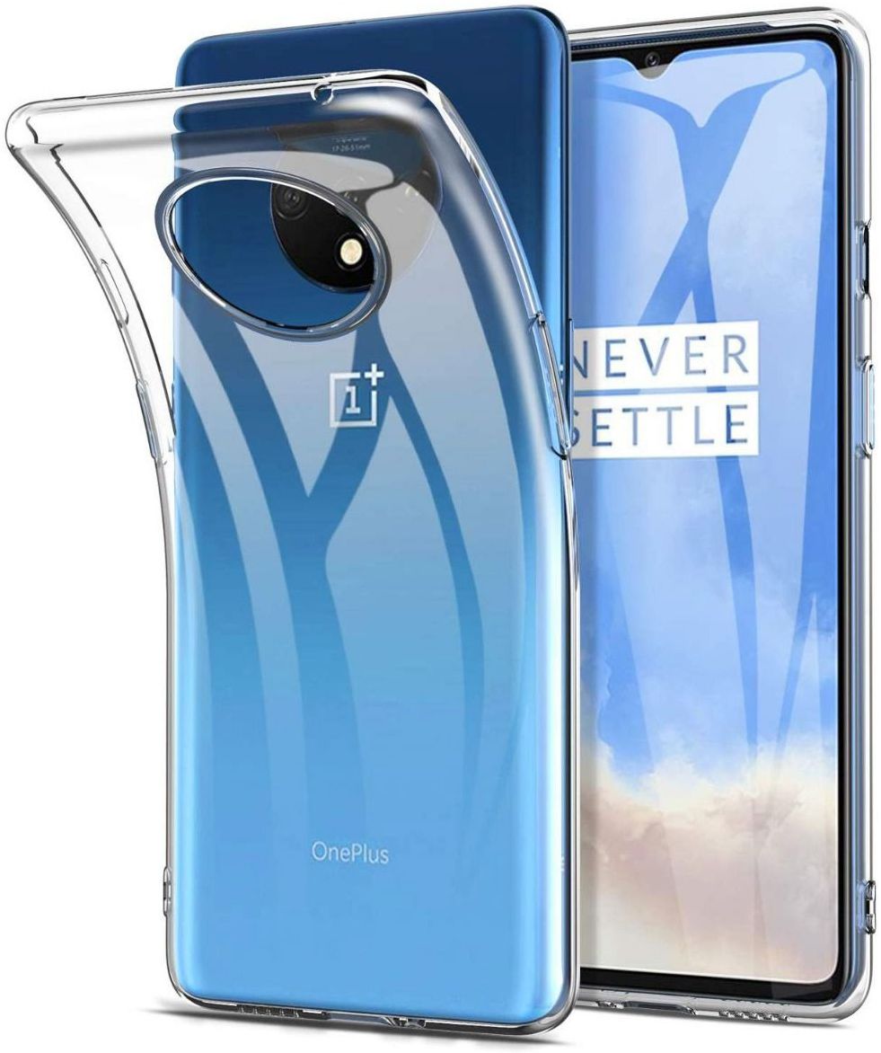 OnePlus 7T Hoesje Dun TPU Transparant afbeelding 1
