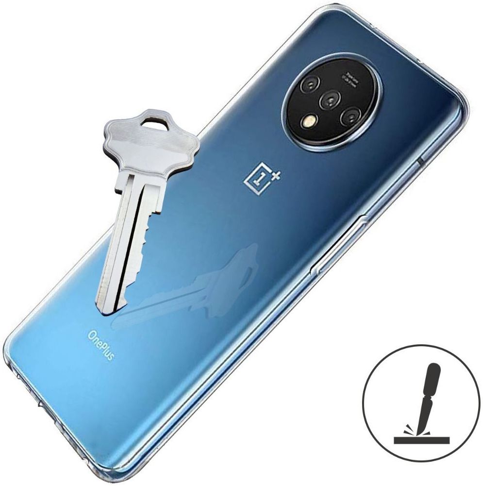 OnePlus 7T Hoesje Dun TPU Transparant afbeelding 5