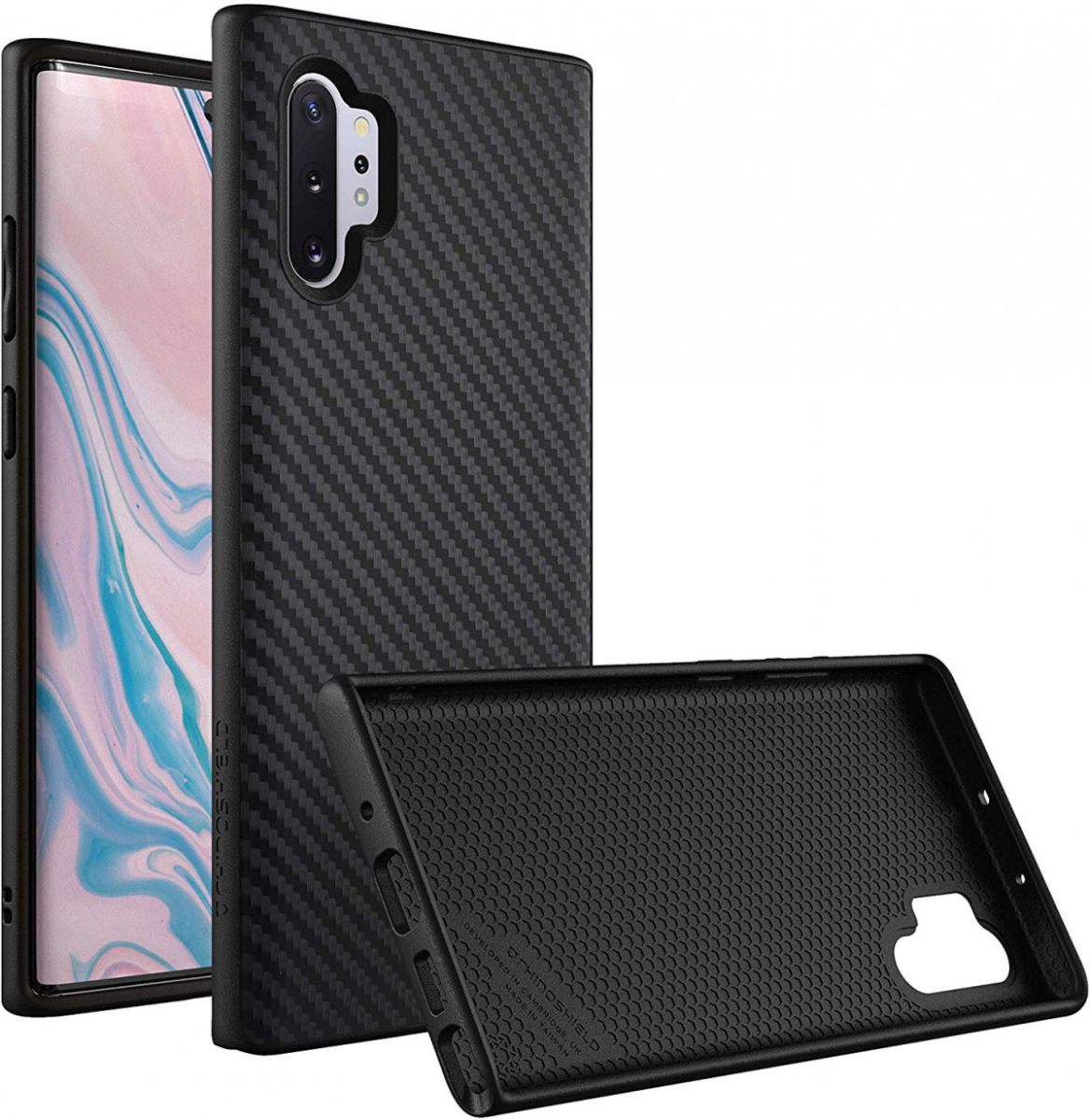 RhinoShield SolidSuit Samsung Galaxy Note 10 Plus Hoesje Carbon Zwart afbeelding 1