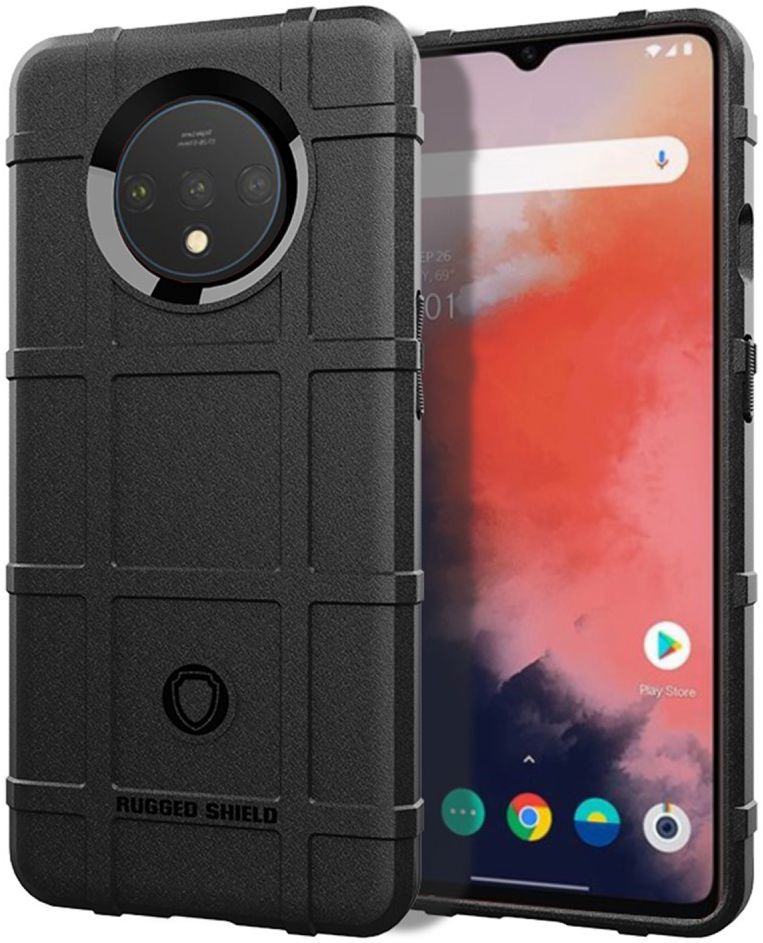 OnePlus 7T Anti-Shock TPU Backcover Zwart afbeelding 1