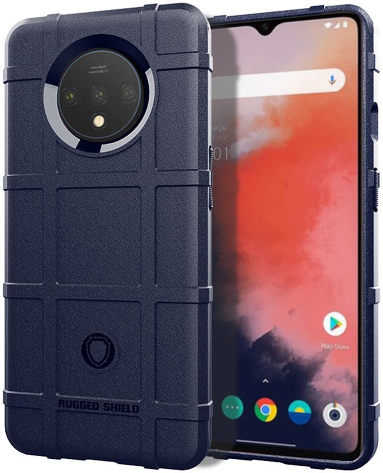 OnePlus 7T Anti-Shock TPU Backcover Blauw afbeelding 1