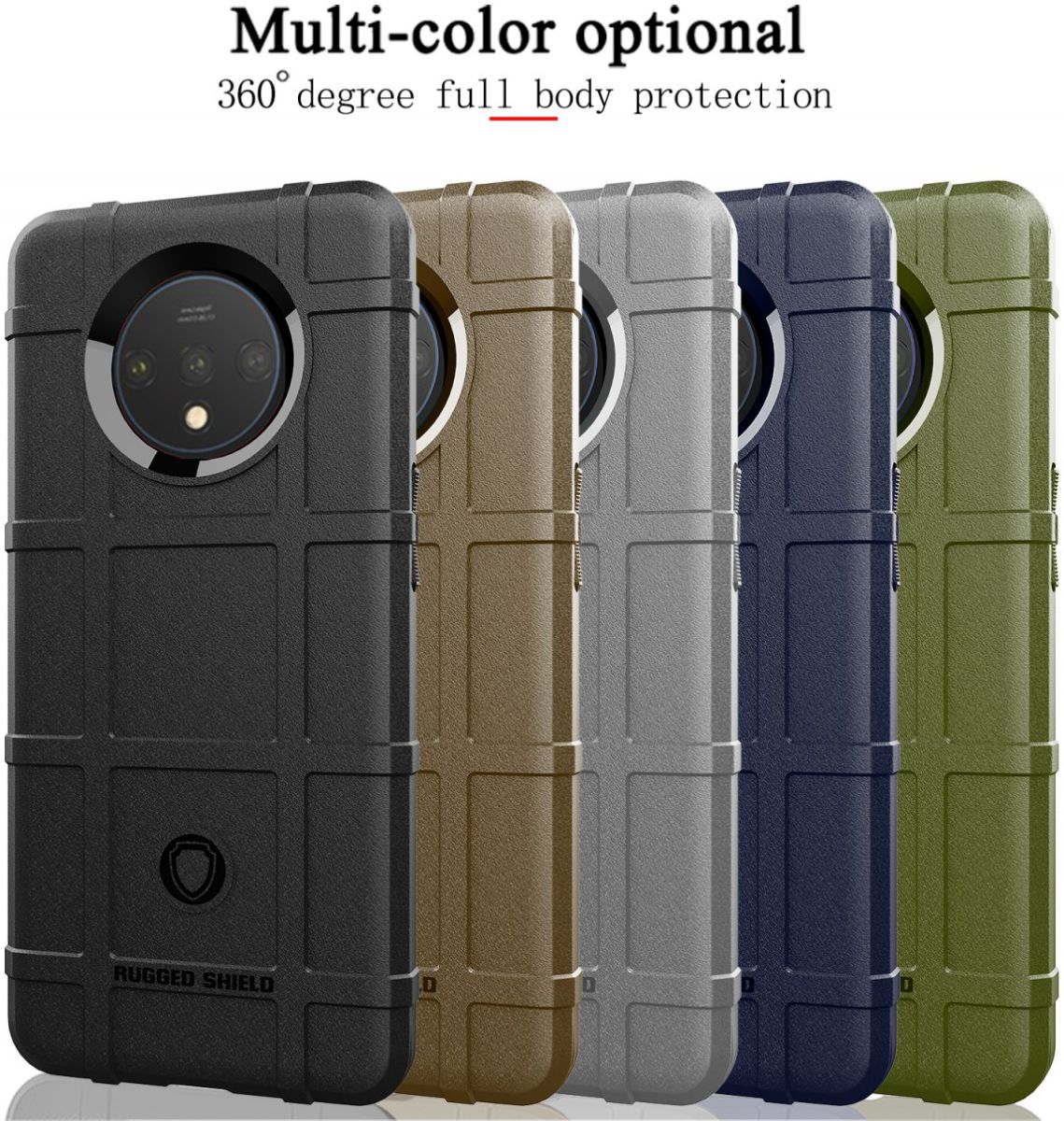 OnePlus 7T Anti-Shock TPU Backcover Blauw afbeelding 11