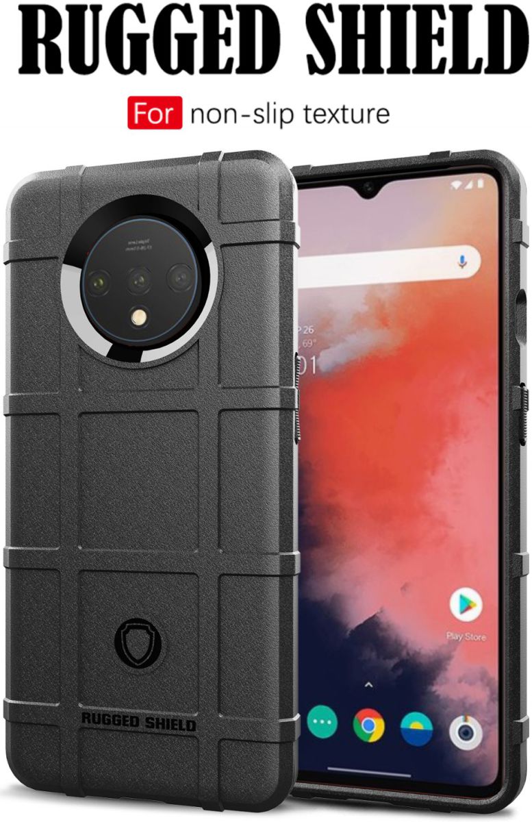 OnePlus 7T Anti-Shock TPU Backcover Blauw afbeelding 3